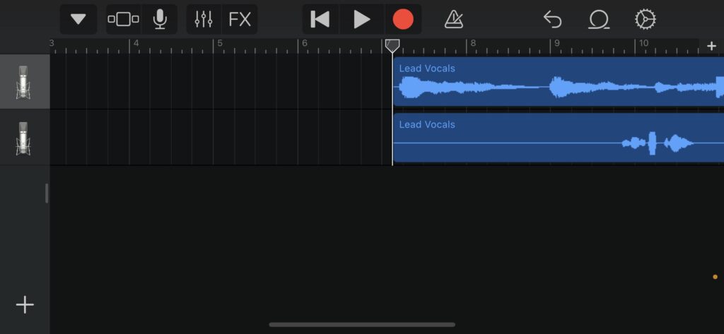 GarageBandアプリで弾き語りを録音する方法