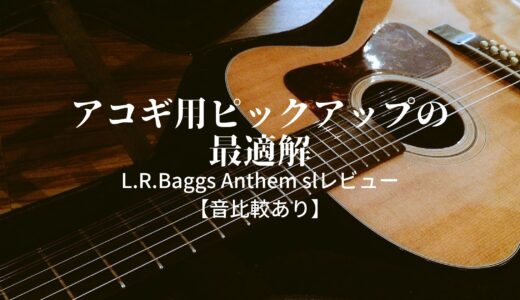 生音に近いオススメのアコギ用ピックアップ｜L.R.Baggs Anthem slを徹底解説